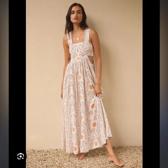 anthropologie bandeau maxi dress The Piper Bandeau Cutout Maxi Dress: Anisa Makhoul Edition